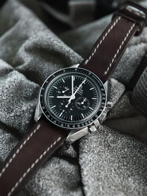 leather strap omega speedmaster|omega speedmaster professional leather strap.